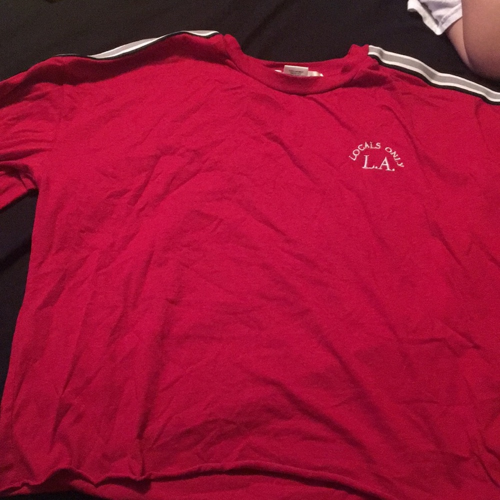 red crop top